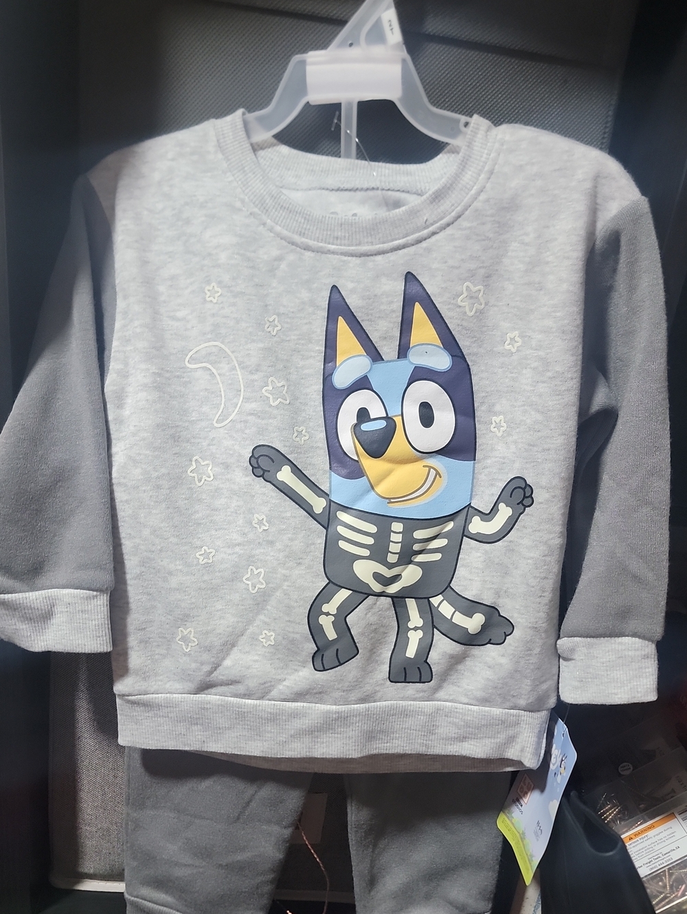 Glow In The Dark Kids Bluey Sweatsuit Size 2T Unisex